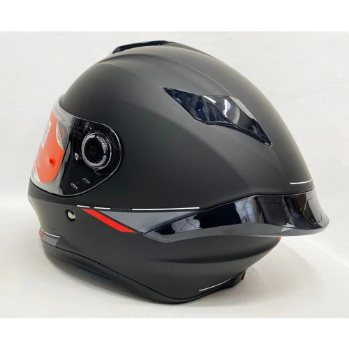 Mt Targo S Mat Siyah A1 Şeffaf Vizörlü V-14B Motosiklet Kaskı - 2