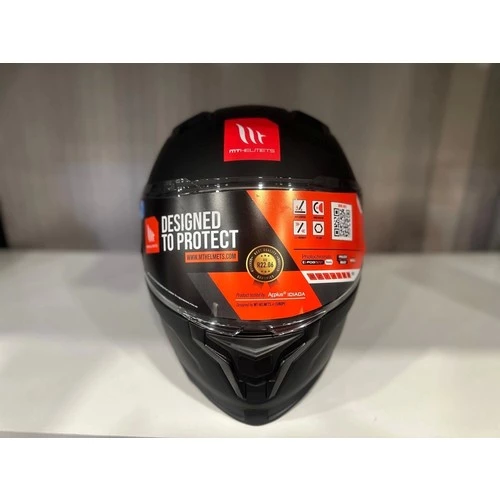Mt Helmets Kask mt Braker Sv Solid A11 Mat Siyah - 3