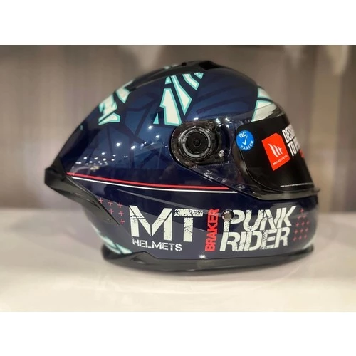 Mt Helmets Kask mt Braker Sv Punk Rider C7 Parlak Blue/black - 4