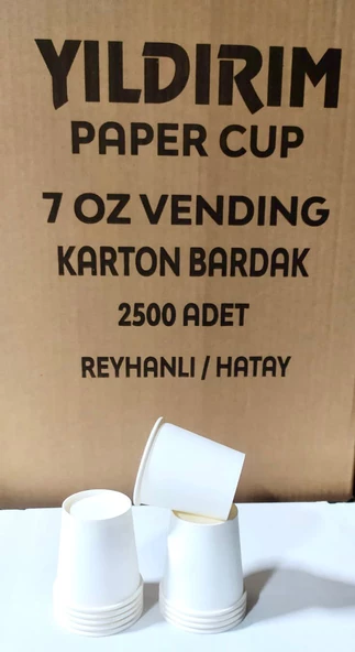 7 OZ KARTON BARDAK BASKISIZ (2500 ADET )