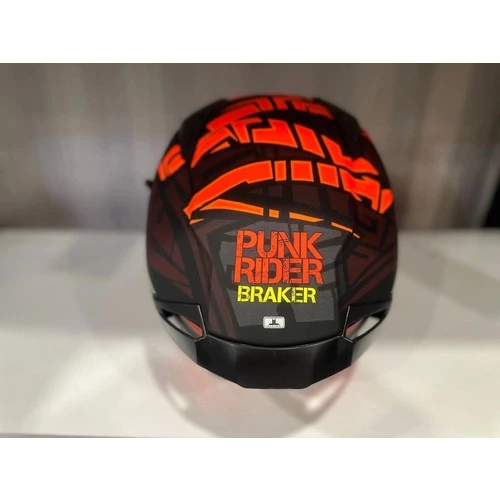 Mt Helmets Kask mt Braker Sv Punk Rider B5 Mat Orange/red/black - 3