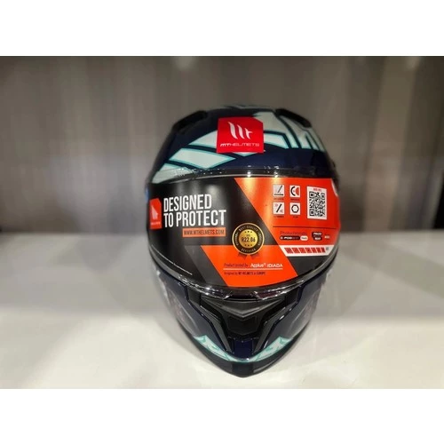 Mt Helmets Kask mt Braker Sv Punk Rider C7 Parlak Blue/black - 5