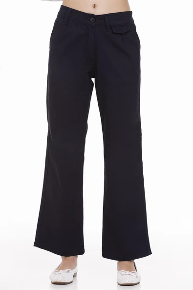 Kız Çocuk Geniş Paçalı Gabardin Pantolon px942.1 - 3