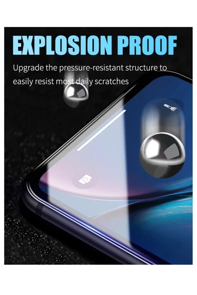 Poco X3/x3 Pro/x3 Nfc/x3 Gt Uyumlu Tam Kapatan Esnek Seramik Ekran Koruyucu - Kırılmaz Cam - 5