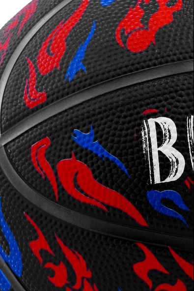 Telvesse TB500 Buzzers Basketbol Topu Grafiti Kauçuk Dayanıklı Deep Channel Kabartmalı No:7 - 8