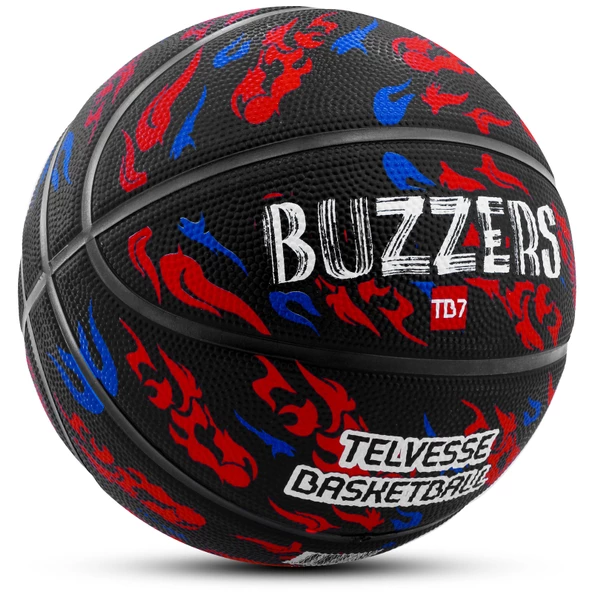 Telvesse TB500 Buzzers Basketbol Topu Grafiti Kauçuk Dayanıklı Deep Channel Kabartmalı No:7