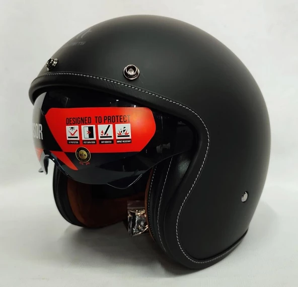 Mt Kask Mt Le Mans 2 Sv Açık Motosiklet Kaskı Mat Siyah