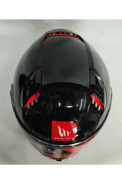 Mt Revenge 2 Solıd A11 Gloss Black Şeffaf Vizörlü - 7