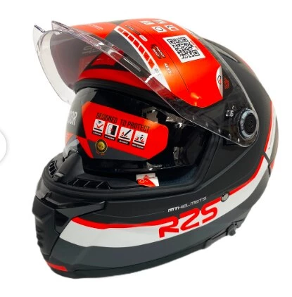 Mt Thunder 4 SV R25 B5 Şeffaf Vizör Kask Kırmızı Mat Siyah - 5