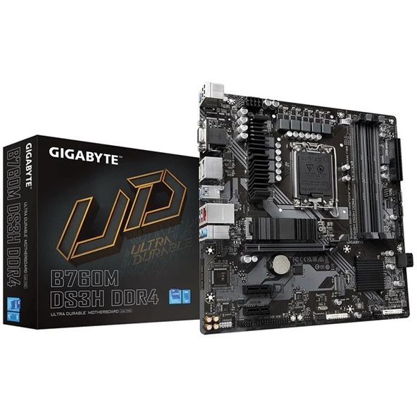 GIGABYTE B760M DS3H DDR4 HDMI TYPE-C DP PCIe 16X v4.0 1700p mATX - 5