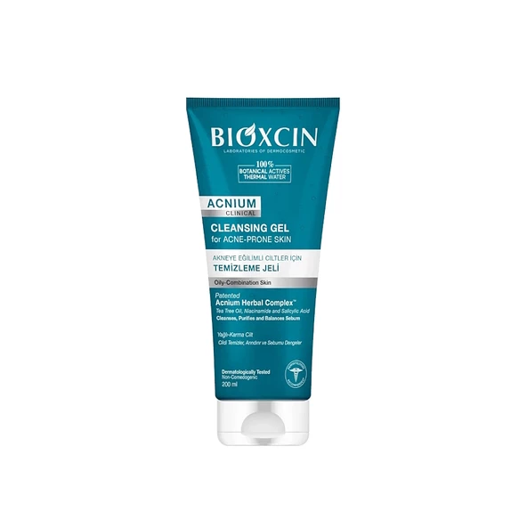 Bioxcin Acnium Akneye Eğilimli Ciltler İçin Temizleme Jeli 200ml