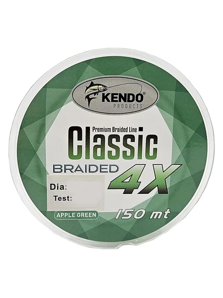 Kendo Classic 4X 150m Apple Green Örgü İp Misina - Resim 2
