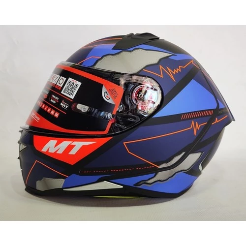 Mt Revenge 2 Hector Garzo A7 Mat Mavi - Şeffaf Vizörlü