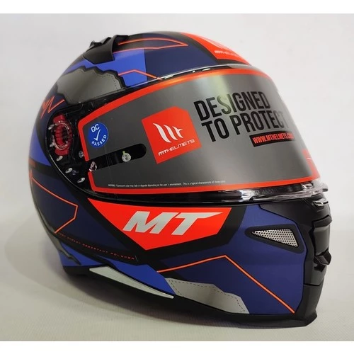 Mt Revenge 2 Hector Garzo A7 Mat Mavi - Şeffaf Vizörlü - 3