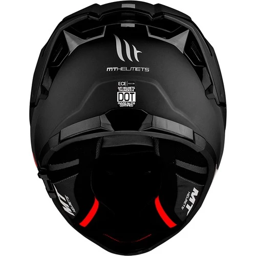 Mt Thunder 4 Sv Solid A1 Matt Black Şeffaf Vizörlü Kask - 4