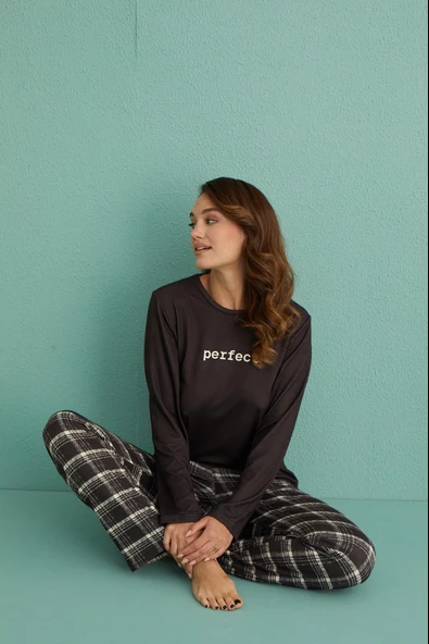 Gd Goldoremi 14102-8 Kadın Perfect Termal Uzun Kol Pijama Takımı - 3