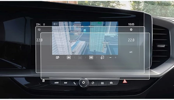 Opel Grandland 10 inç Navigasyon Uyumlu 9H Nano Ekran Koruyucu Film ürün görseli 1