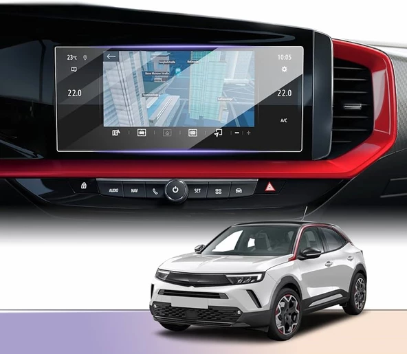 Opel Grandland 10 inç Navigasyon Uyumlu 9H Nano Ekran Koruyucu Film - Resim 2