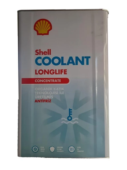 SHELL COOLANT LONGLİFE M CONCENTRATE -KIRMIZI ANTİFİRİZ - 15 KG TENEKE