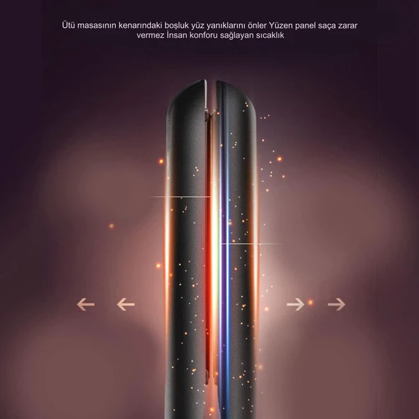 QASUL Seramik Kaplı 4 Sıcaklık ayarı İyon Teknolojili Saç Şekillendirme Cihazı, Saç Düzleştirici - 5