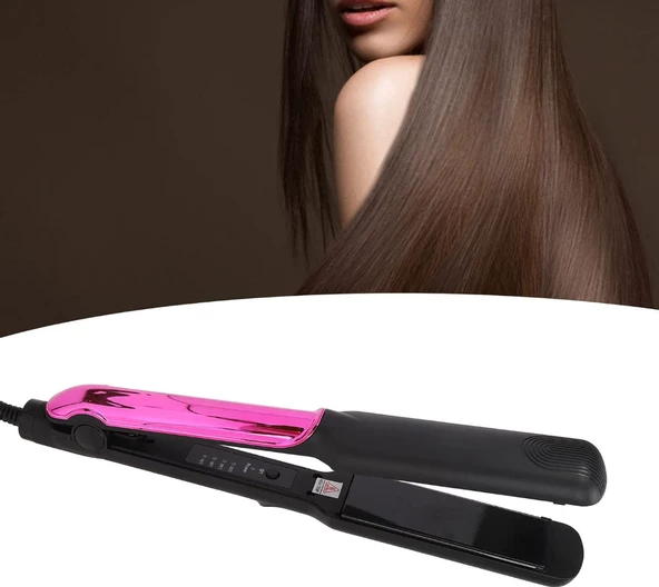 QASUL Seramik Kaplı 4 Sıcaklık ayarı İyon Teknolojili Saç Şekillendirme Cihazı, Saç Düzleştirici - 7