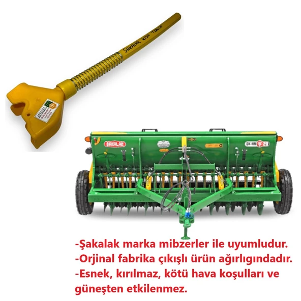 Şakalak Hububat Mibzer Hortum-Kafa ve Yay Kısa Takım-6 Adet - 2