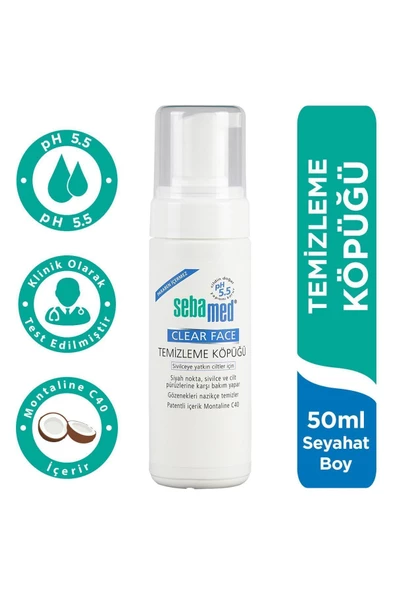 SEBAMED Clear Face Yüz Temizleyici Köpük 50 ml 4103040020536