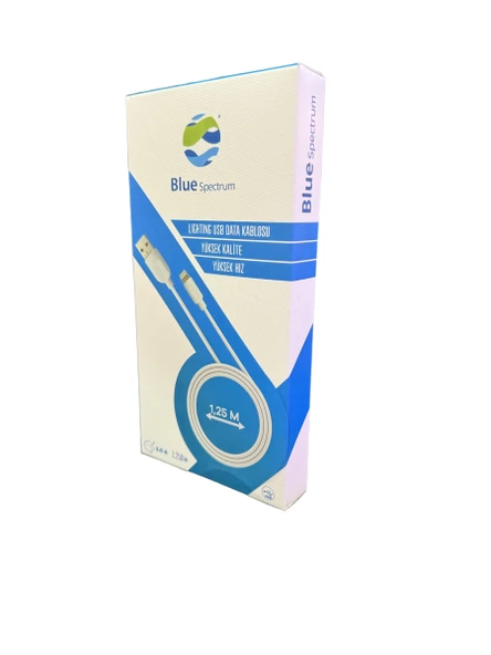 Blue Spectrum BS-DI01 125 CM Lightning iphone Uyumlu Şarj ve Data Kablosu - 2