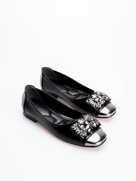 Papuçcity Stll 02968 Ortopedik Kadın Taşlı Babet - 3