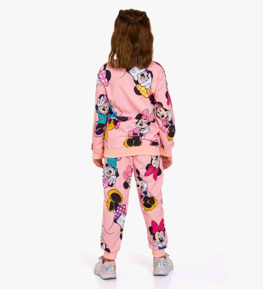 Triliya-Kız Çocuk Dijital Baskı Mevsimlik Eşofman Takımı- 3-10 Yaş - 9