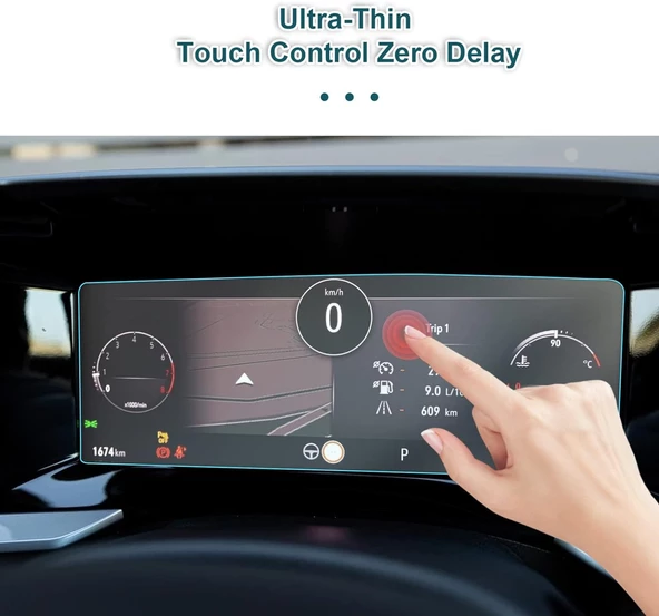 Opel Mokka Ultimate 12 Inç Dijital Gösterge Uyumlu 9H Nano Ekran Koruyucu 2021 - 2024 - 3