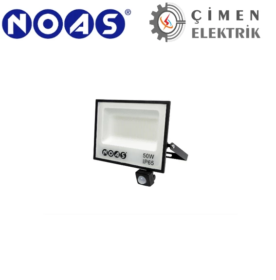 NOAS YL70 0050 S 50W Sensörlü Led Projektör 6400K Beyaz Işık