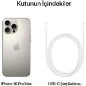 Apple iPhone 16 Pro Max 256GB Natural Cep Telefonu (Apple Türkiye Garantili) - 5