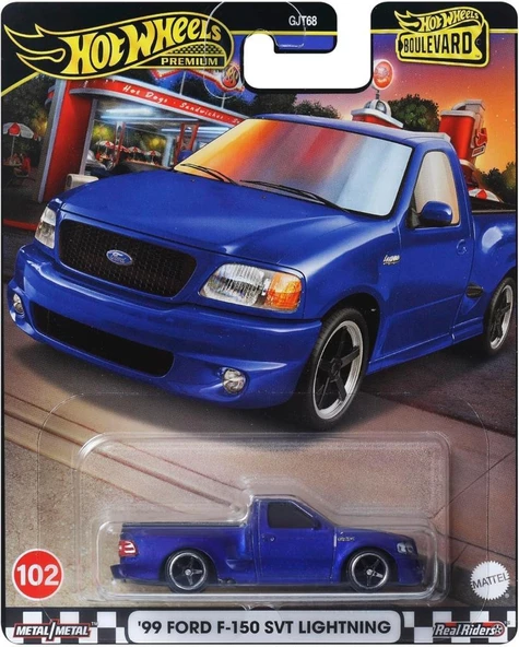 Hot Wheels Boulevard Premium Araçlar GJT68 - HRT60 99 FORD F-150 SVT LIGHTNING - 5