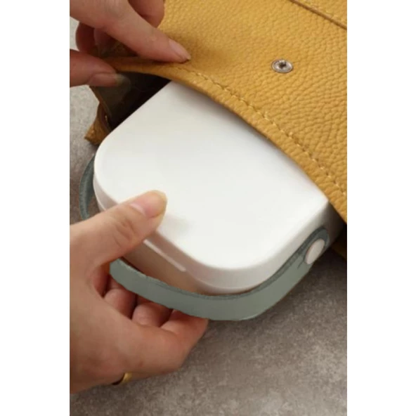 Piev House By House Çanta İçi Aynalı Mini Makyaj Takı Kutusu Beyaz - 2