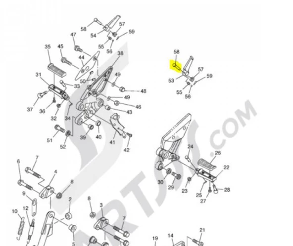 Yamaha Fz6 Delikli Pim