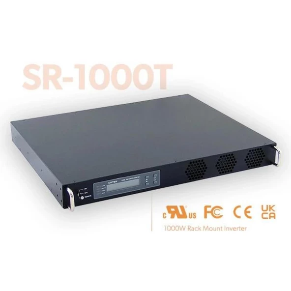 Solar A Enerji Cotek 48V 1000W (Rack Mounth) Tam Sinüs Inverter SR1000-248