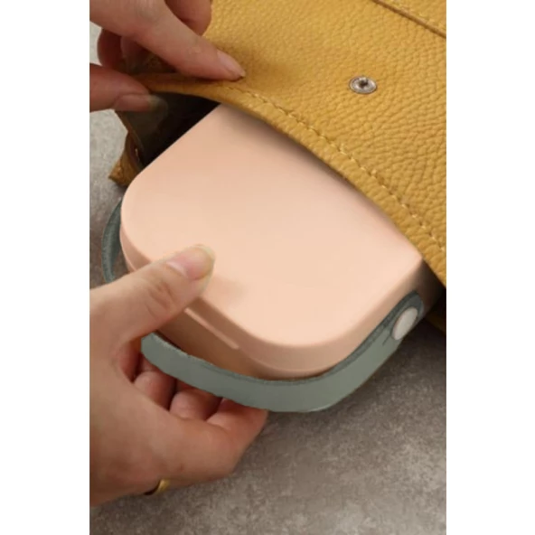 Piev House By House Çanta İçi Aynalı Mini Makyaj Takı Kutusu Turuncu - 2