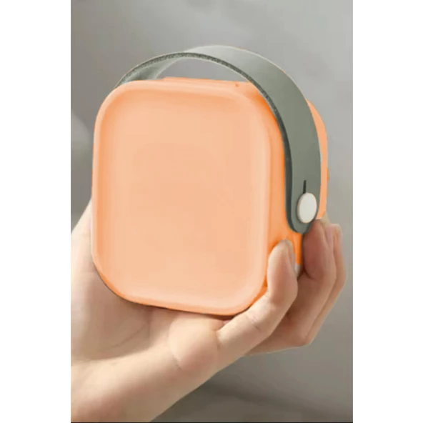 Piev House By House Çanta İçi Aynalı Mini Makyaj Takı Kutusu Turuncu - 3