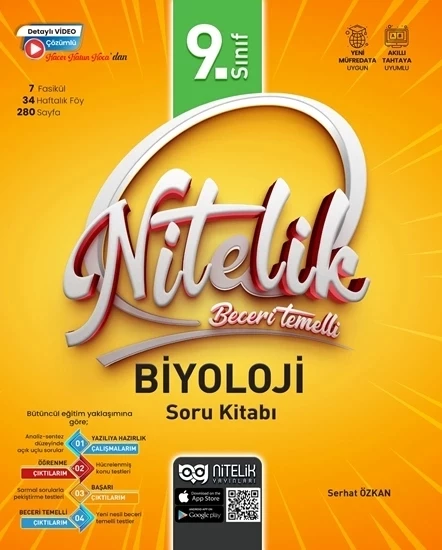 Nitelik Yayınları 9. Sınıf Beceri Temelli Biyoloji Soru Kitabı