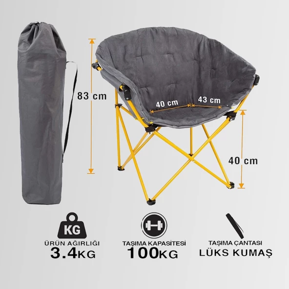 FUNKY CHAIRS Moon L Kamp Koltuğu - Sandalye - 6