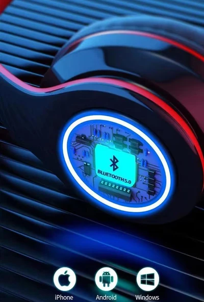 Torima B39 Bluetooth Kablosuz Stereo Kulaklık Kırmızı - Siyah - 2