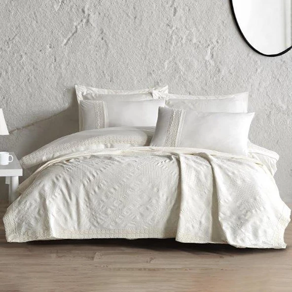 Özdilek Çift Kişilik Gelin Seti Pikeli Tiara - 2