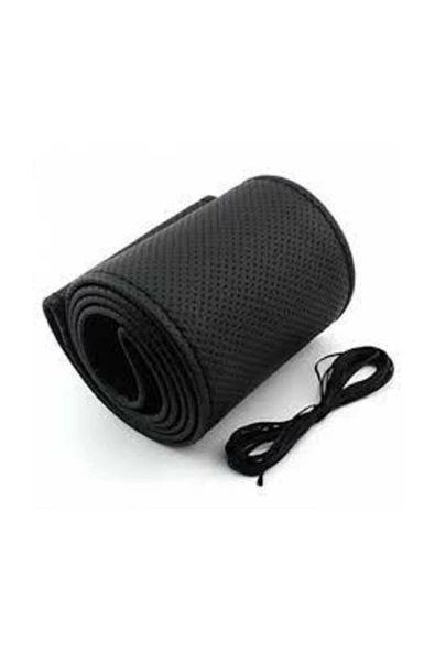 Kalibre Garaj Kalibre Garaj Volkswagen Multivan Dikmeli Direksiyon Kılıfı Nokta Desenli Siyah Deri - Resim 2