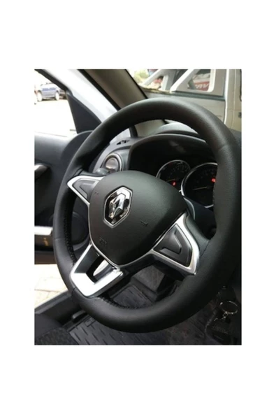 AYAZGURUP AYAZGURUP Opel Combo Dikmeli Direksiyon Kılıfı Siyah Düz Deri Kokusuz Delüx Serisi ürün görseli 1