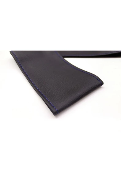 Teknolojipro Teknolojipro Adipa Pr Deri Direksiyon Kılıfı, Dikmeli Mavi Dikişli - Resim 3