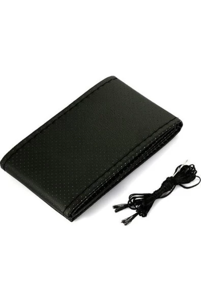 gürlerotoaksesuar gürlerotoaksesuar Kaliteli Direksiyon Kılıfı Deri Sarmal Dikmeli Direksiyon A Kalite Noktalı Siyah - 2