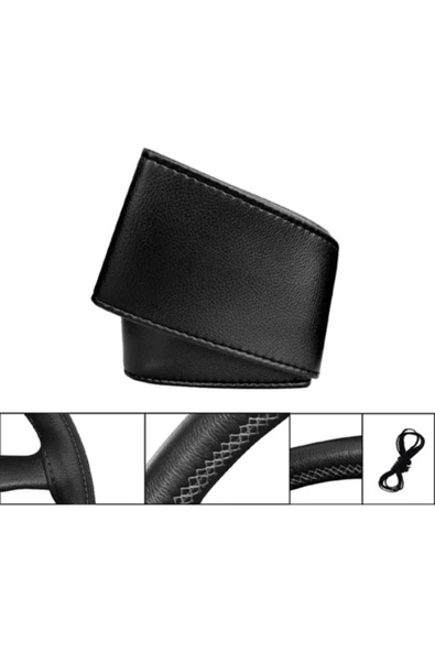 AYAZGURUP AYAZGURUP Alfa Romeo 145 Dikmeli Direksiyon Kılıfı Siyah Düz ( Ultra Lüx ) ürün görseli 1