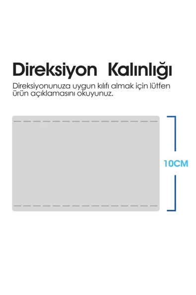 wimbledon wimbledon Buda Siyah Dikmeli Direksiyon Kılıfı - 10cm - Resim 4