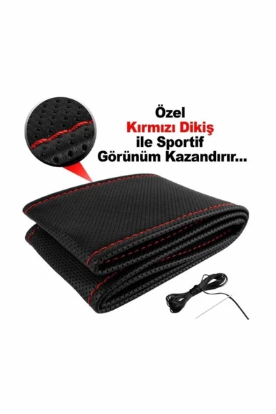 AYAZGURUP AYAZGURUP Nissan 200 Sx Dikmeli Direksiyon Kılıfı Noktalı Siyah (kırmızı Dikişli) A++kalite…